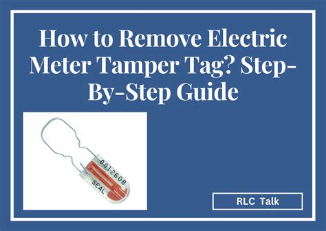 how to open a electric meter box|electric meter tamper tag removal.